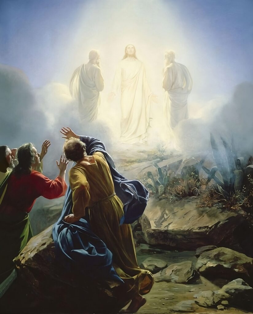 Jesus on the Mount of Transfiguration for Transfiguration Sunday