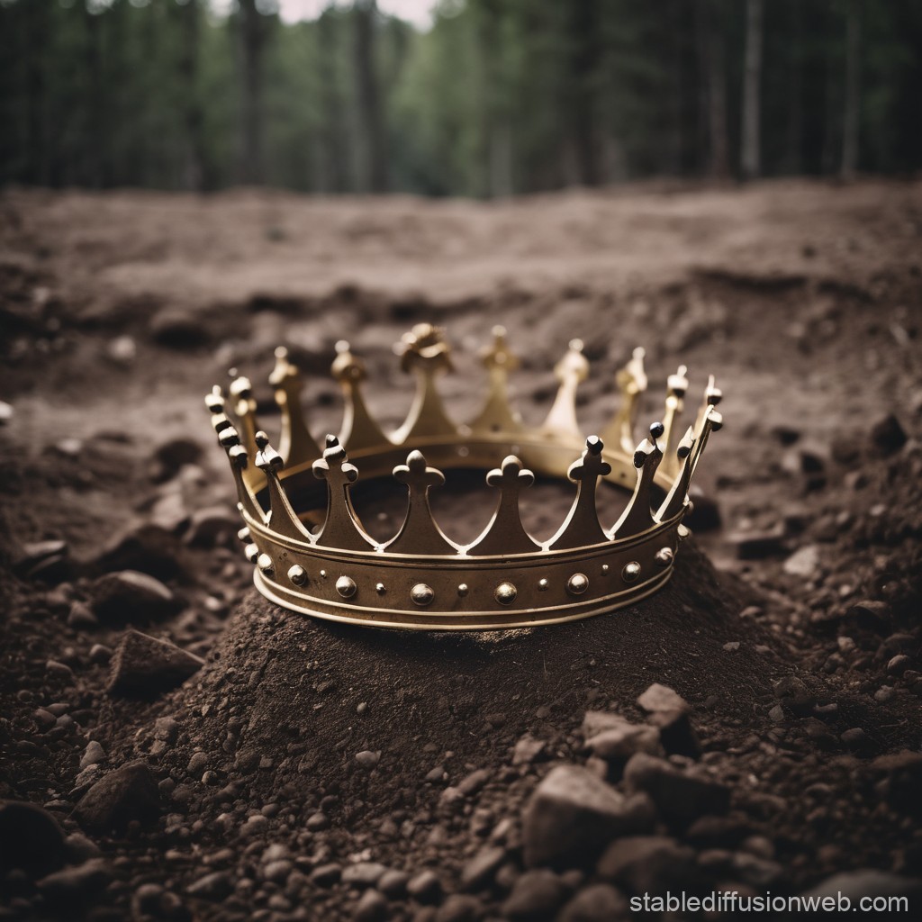 Heavy crown falls to the ground