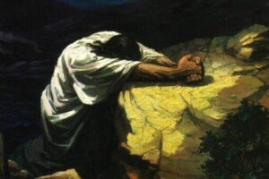 Jesus praying for the cup to be taken