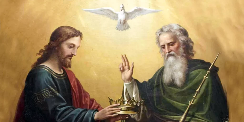 Spirit of Truth. Trinity Sunday Father Son and Spirit as a Dove